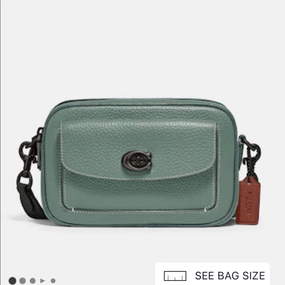 Coach Willow camera bag in sage/colorblock